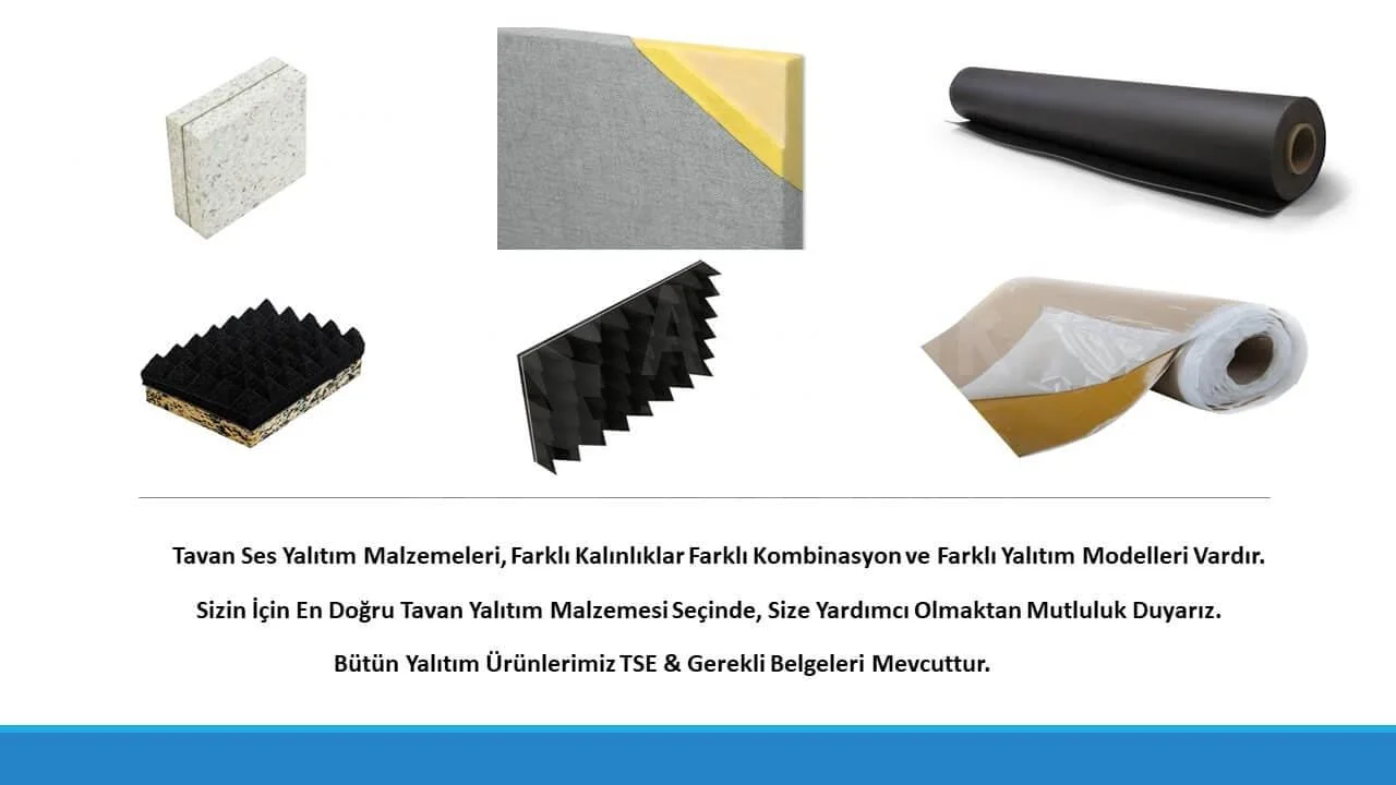 Tavan Ses Yalıtımı Modelleri