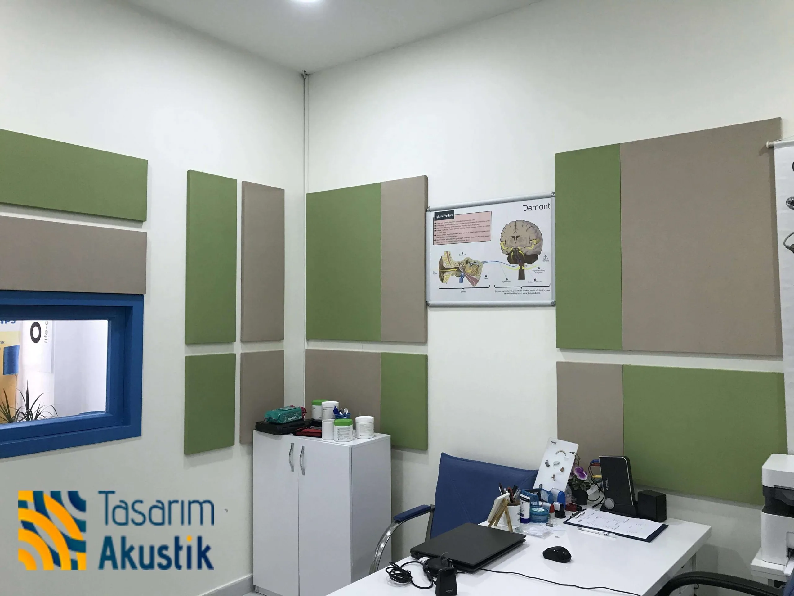 Akustik Kumaş Kaplı Panel Uygulaması