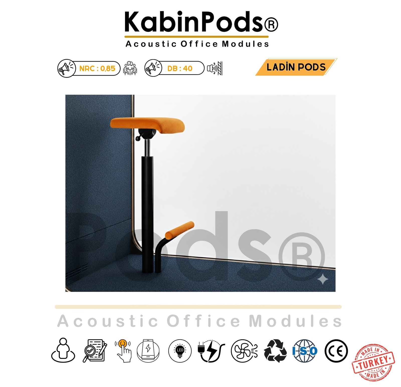 Telefon Görüşme Kabini Koltuk Renkleri