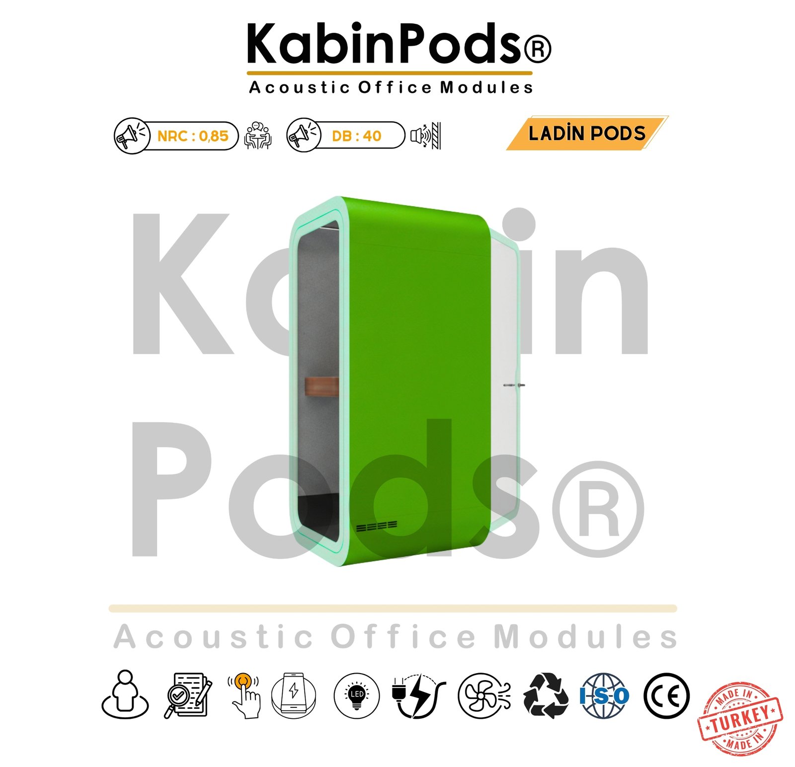 Akustik Kabin Renkleri