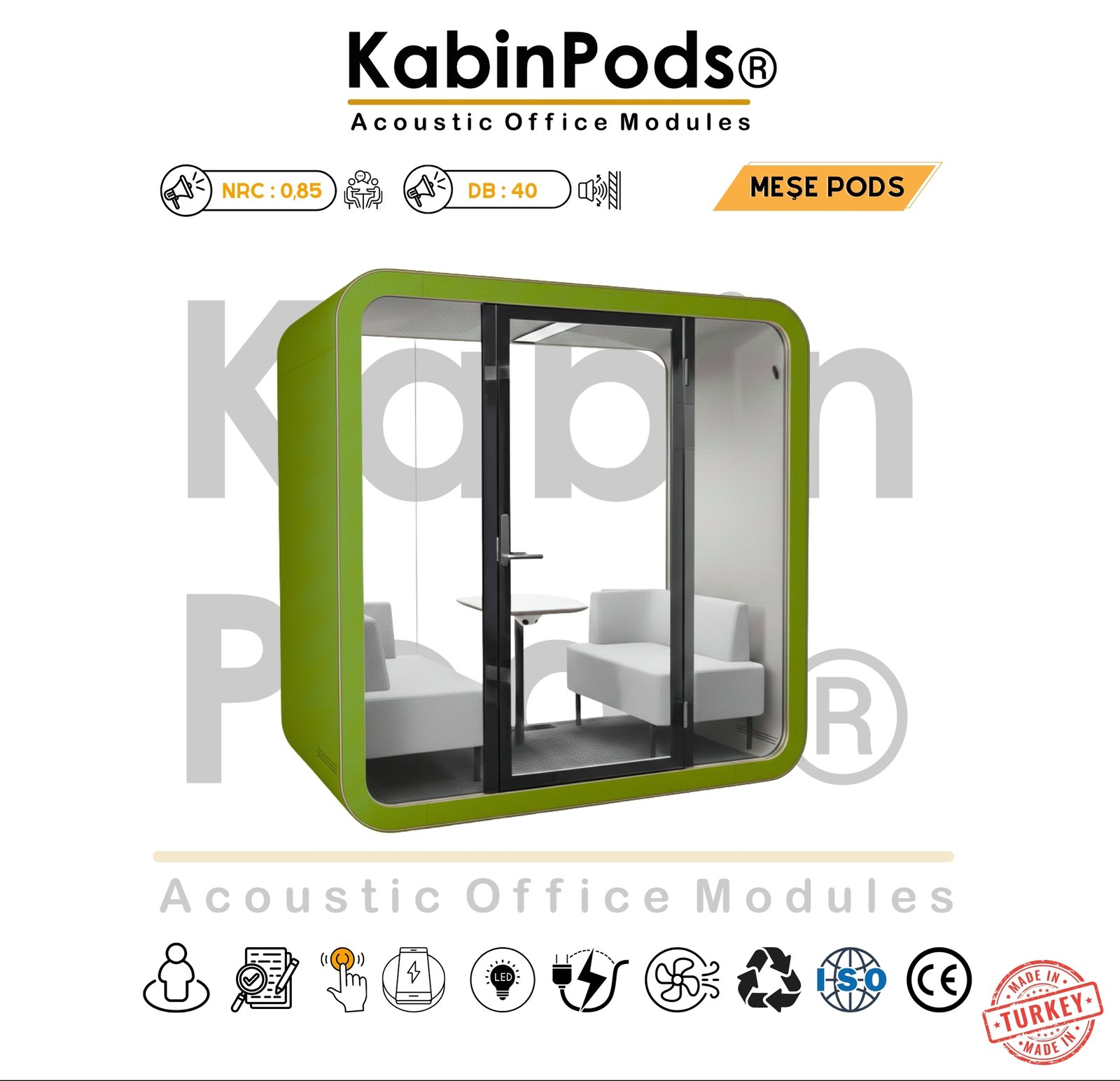 Akustik Ofis Kabini Modelleri