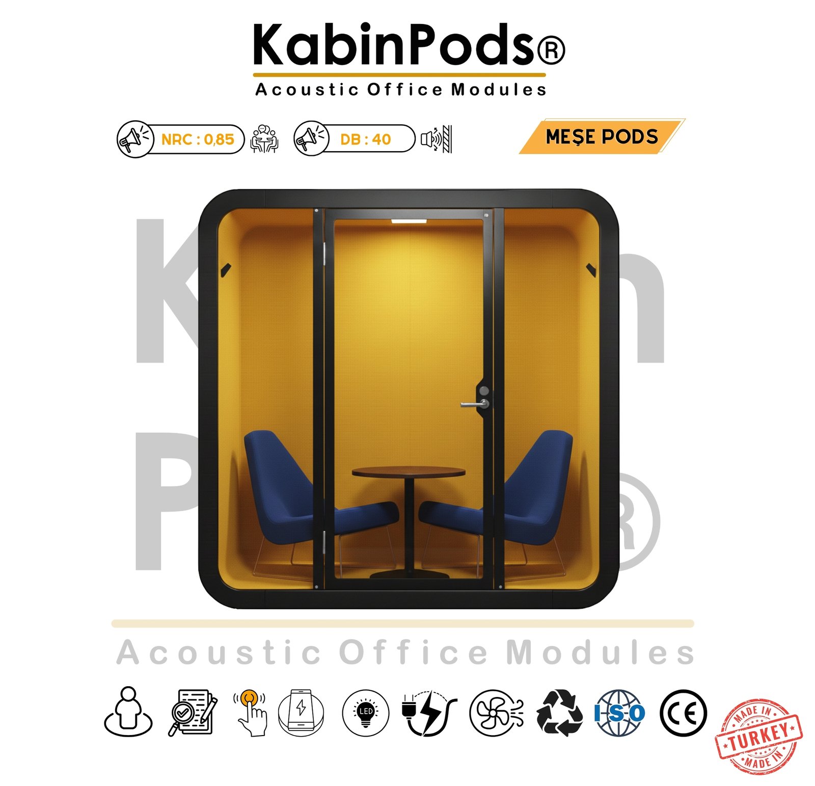Ofis İçin Akustik Toplantı Kabini 