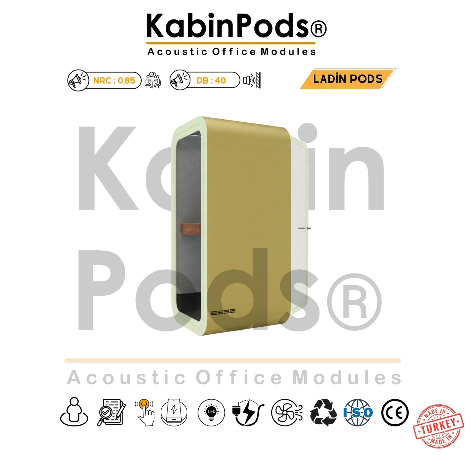 Sessiz Telefon Görüşme Kabini