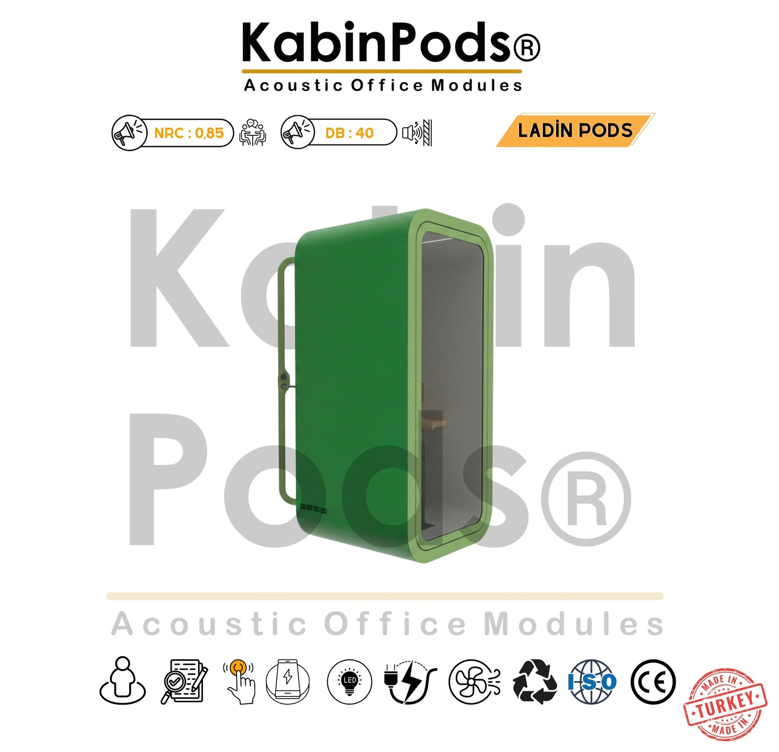 Ofisler için Sessiz Kabin