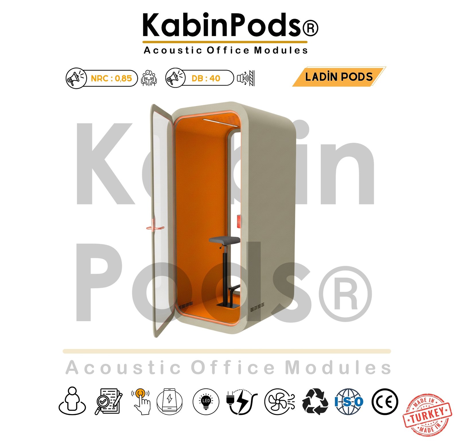 Ses Yalıtımlı Telefon Kabini