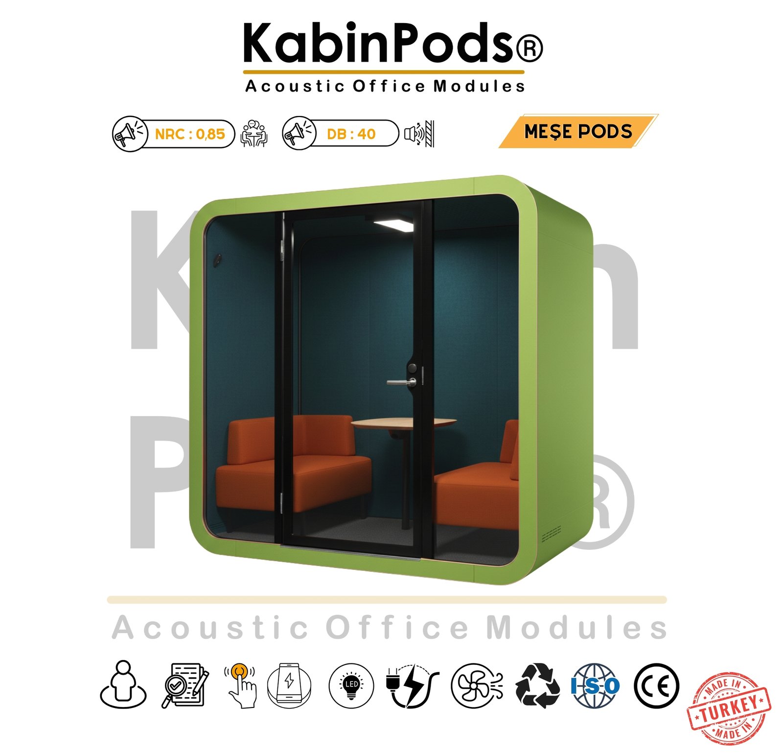 Akustik Ofis Toplantı Kabini Modelleri