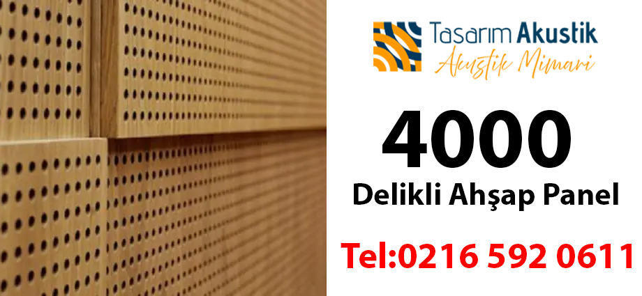 4000 Delikli Ahşap Panel