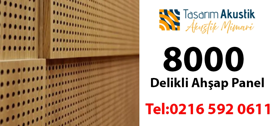 8000 Delikli Ahşap Panel