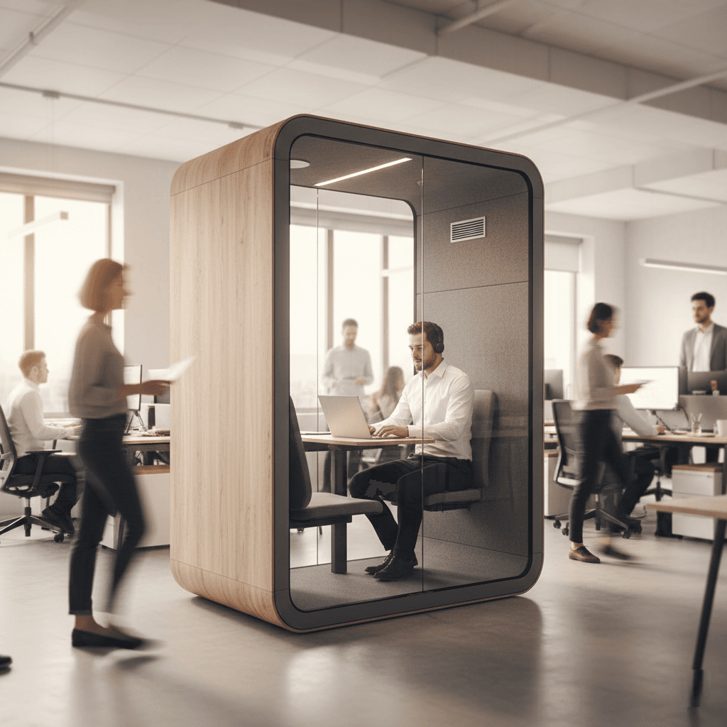 Akustik Kabin ile Ofis Tasarımında Çalışan Deneyimini Maksimize Edin